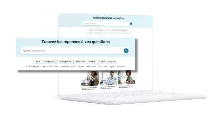 Trouvez les réponses à vos questions et filtrer vos recherches en quelques clics.